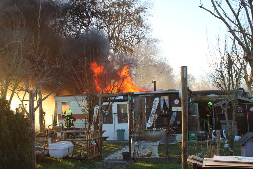 Flinke uitslaande brand in woning