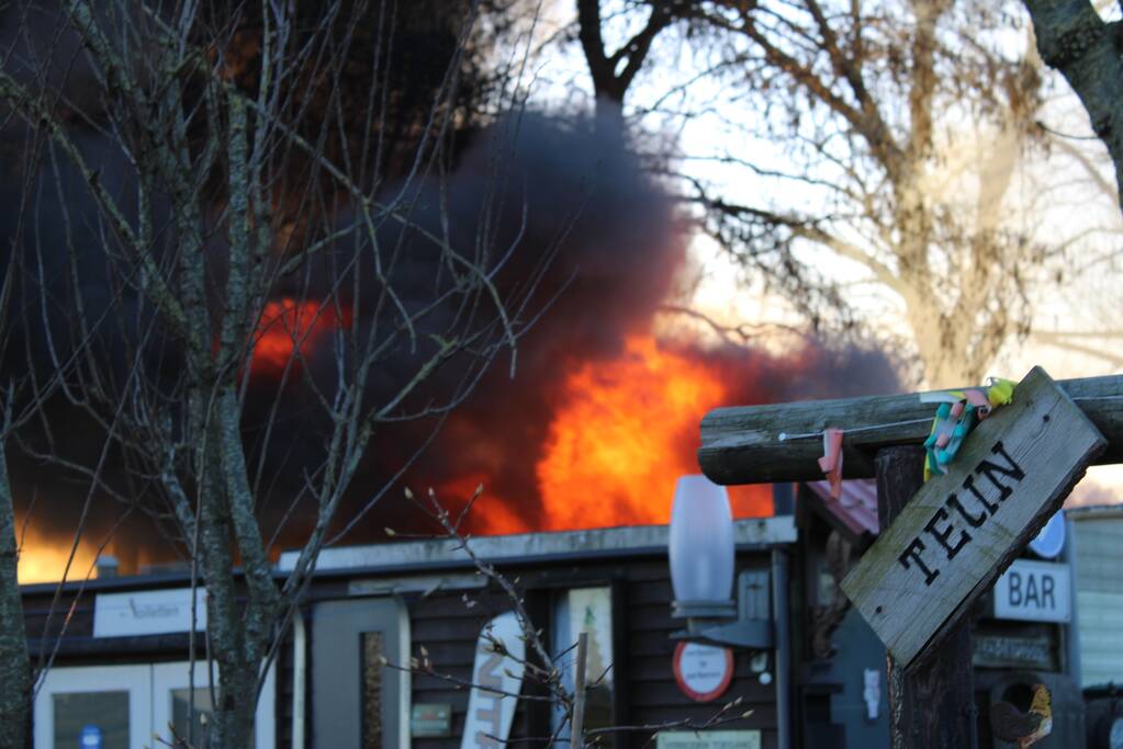 Flinke uitslaande brand in woning