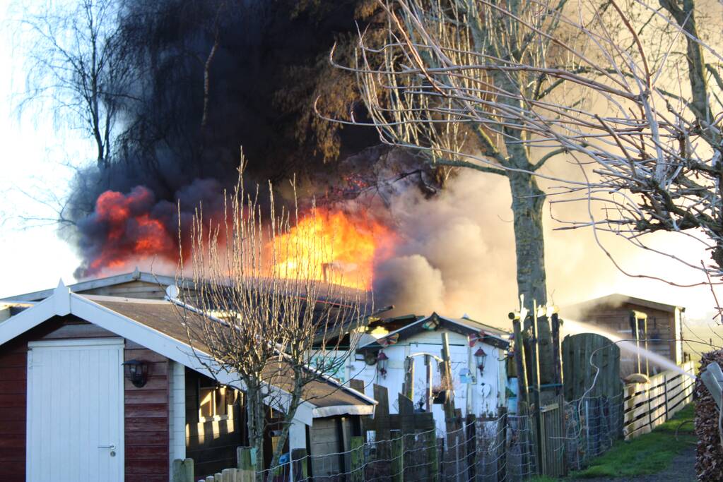 Flinke uitslaande brand in woning