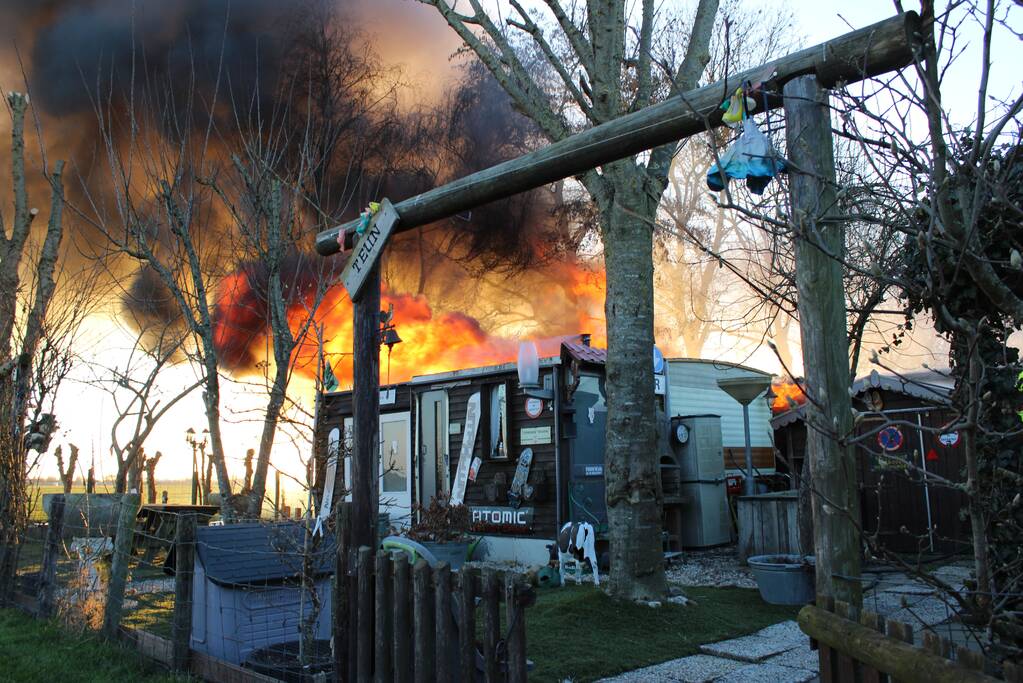 Flinke uitslaande brand in woning
