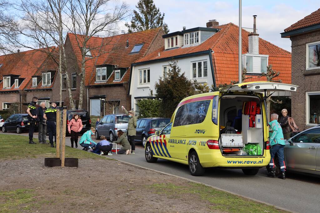 Fietser gewond bij botsing met auto