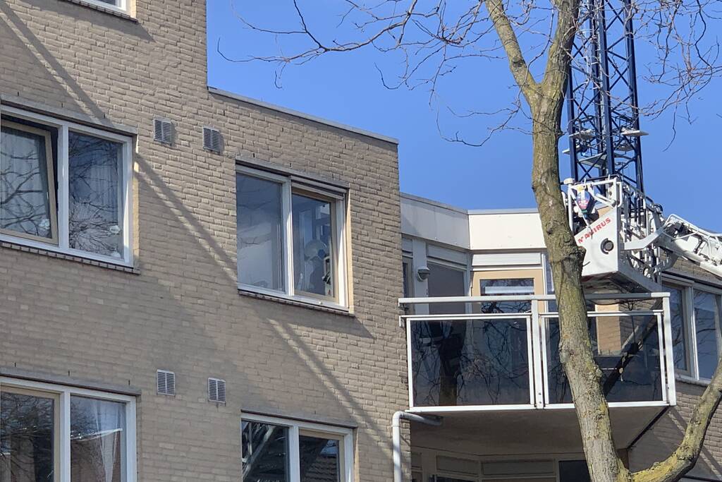 Brandweer ingezet om woning te betreden