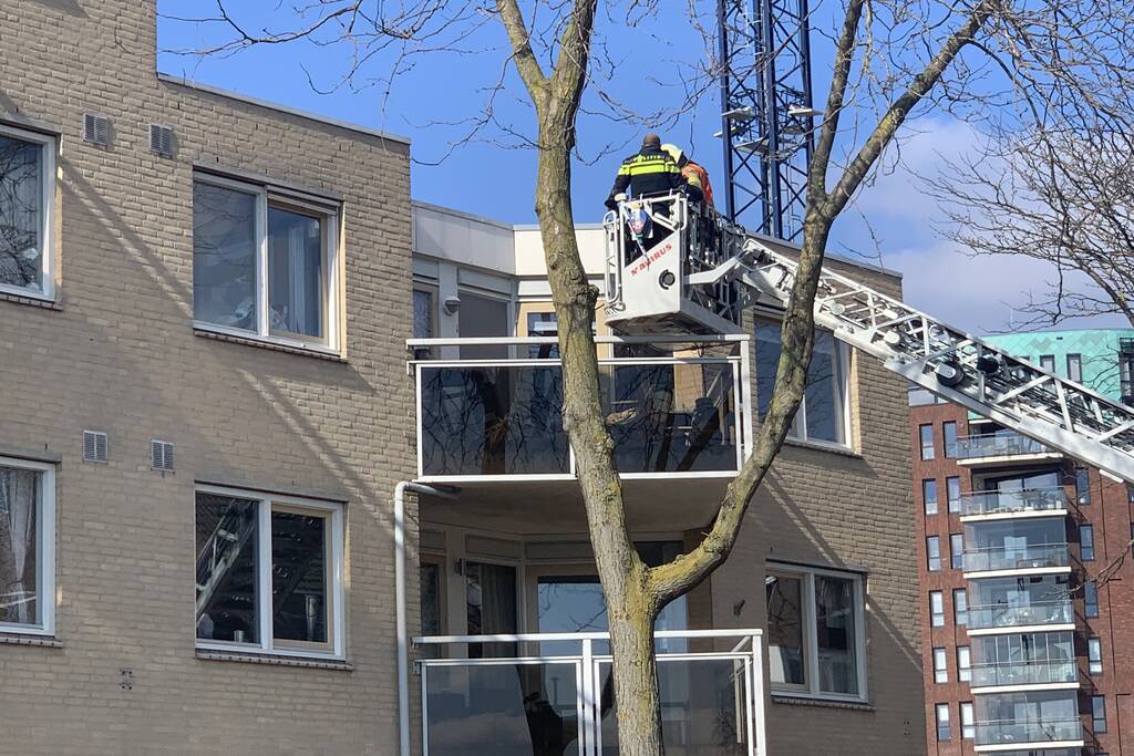 Brandweer ingezet om woning te betreden
