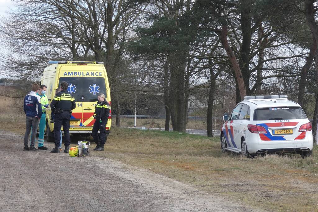 Gewonde na valpartij met motor op crossterrein