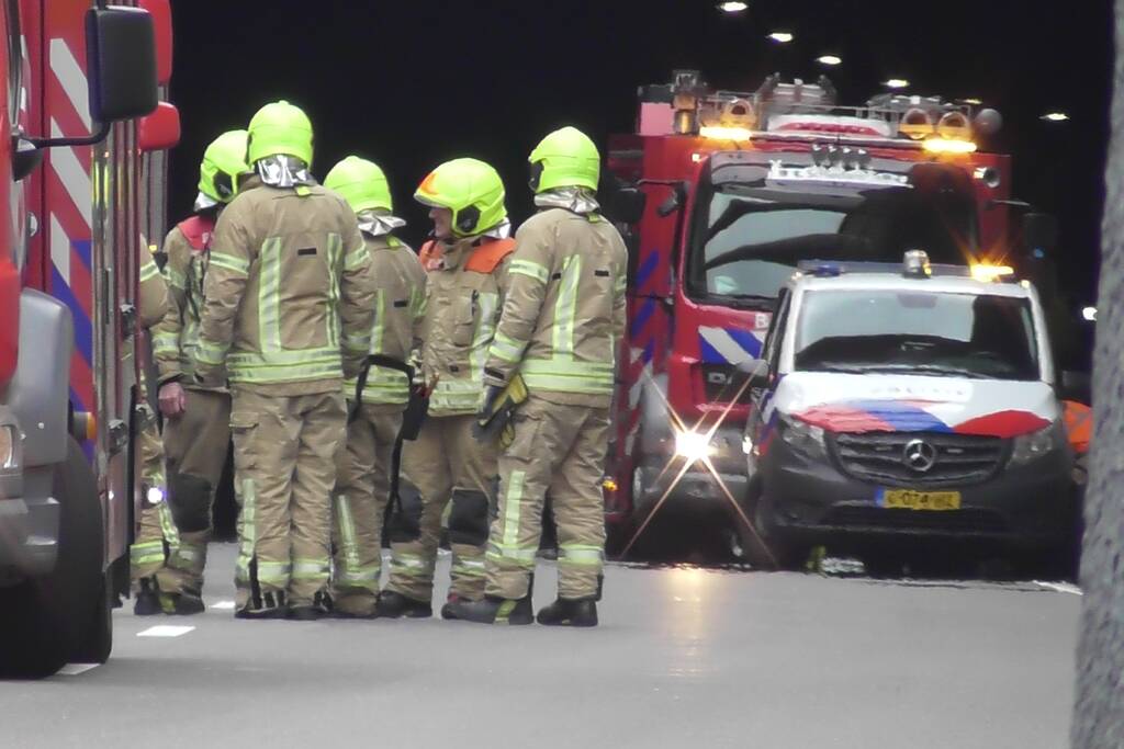 Ongeval met meerdere voertuigen in Beneluxtunnel