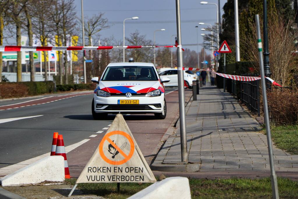 Gasleiding geraakt bij werkzaamheden