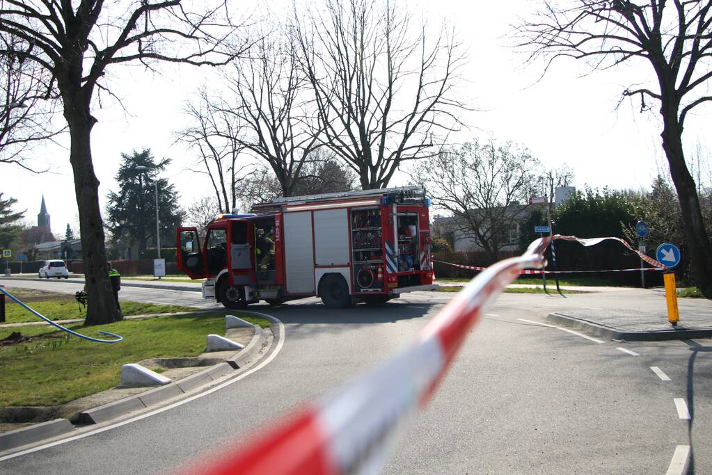 Gasleiding geraakt bij werkzaamheden