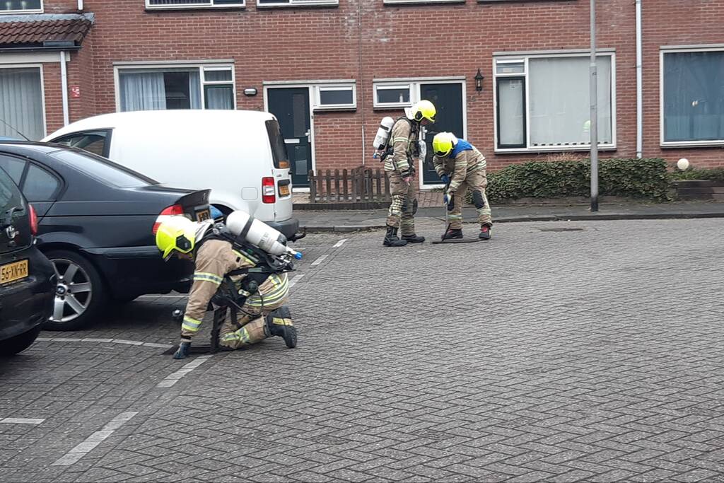 Gasleiding geraakt door graafwerkzaamheden