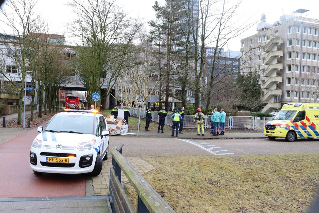 Brand in leegstaand bedrijfspand