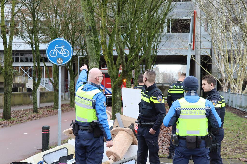 Brand in leegstaand bedrijfspand