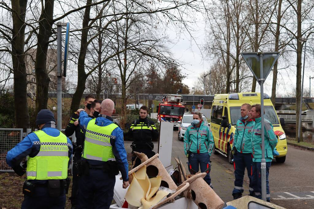 Brand in leegstaand bedrijfspand