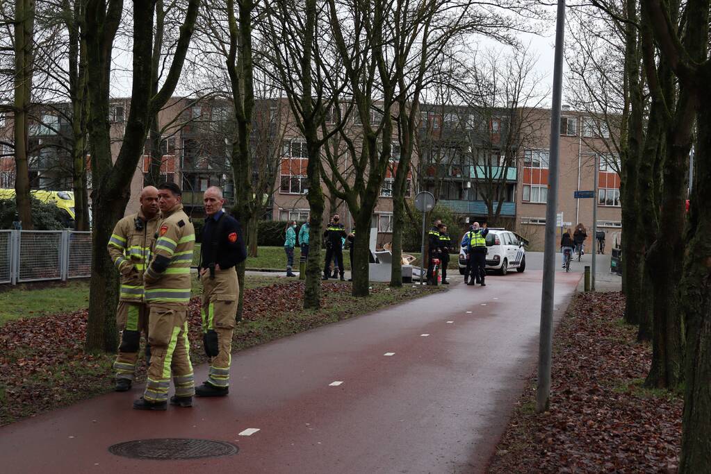 Brand in leegstaand bedrijfspand