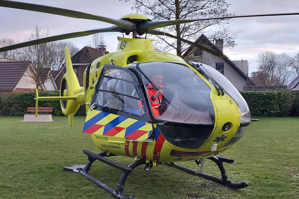 Traumahelikopter landt voor incident met jong kindje