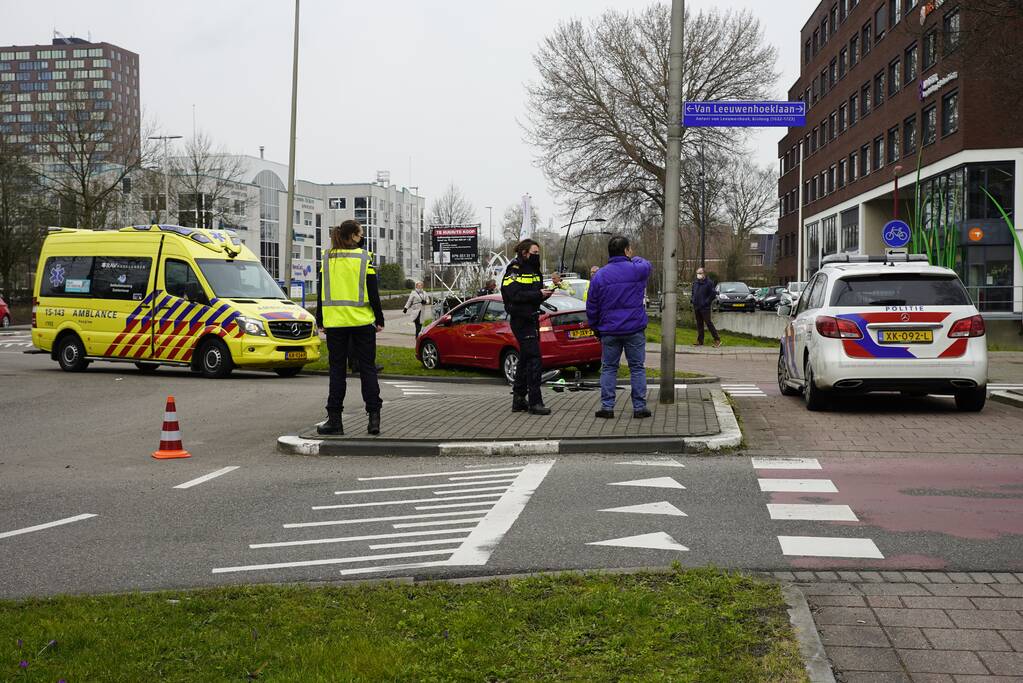 Ernstig ongeval met auto en fietser