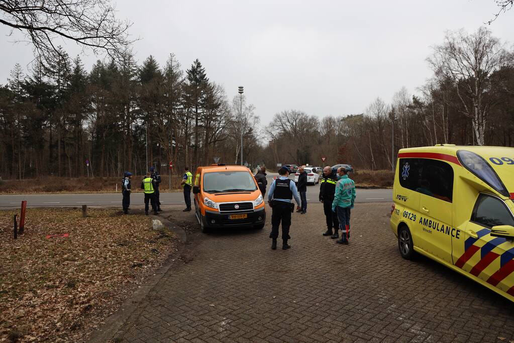 Mountainbiker gewond bij botsing