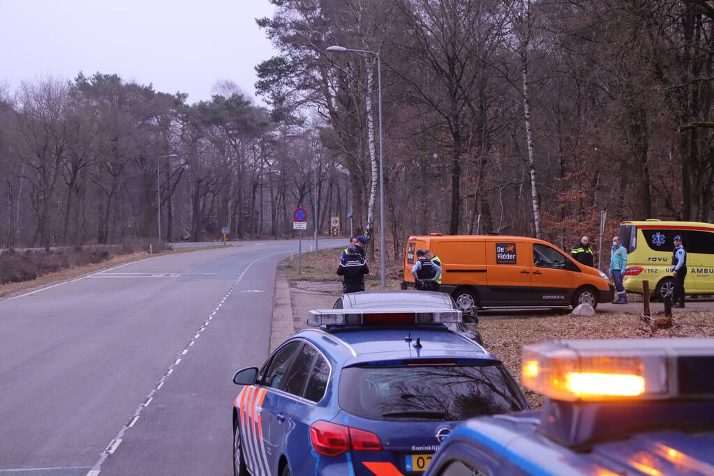 Mountainbiker gewond bij botsing