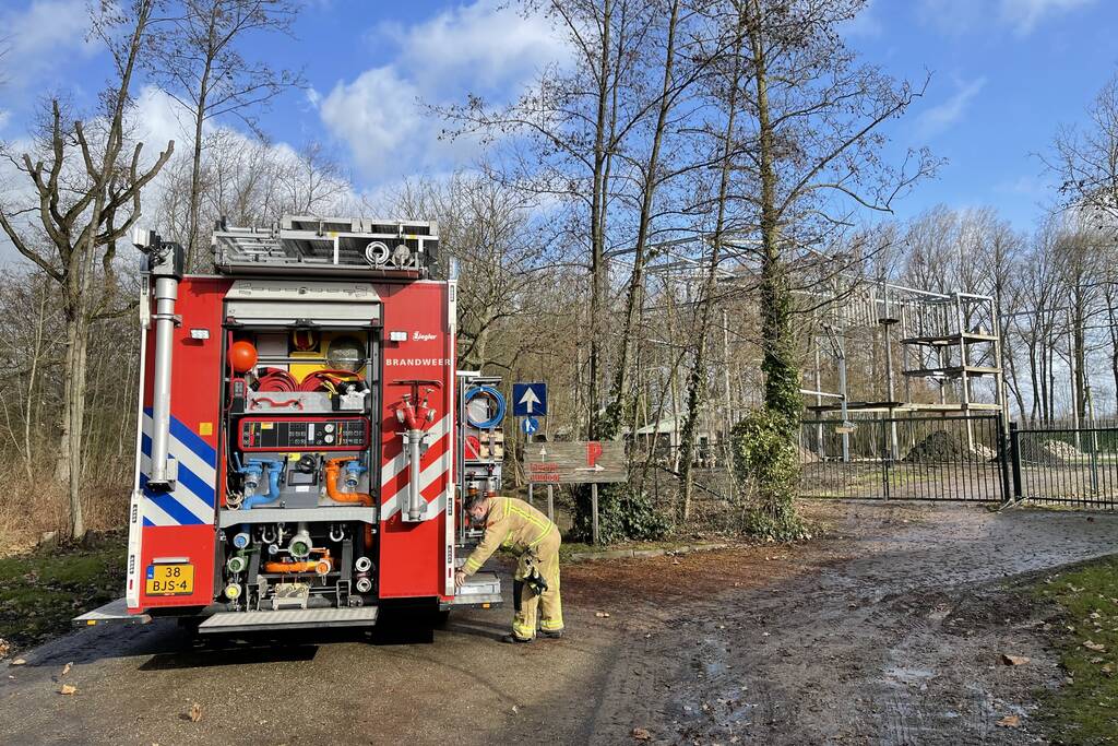 Machinekamer Zwemrecreatie Drie Essen Laarbeek vol met water