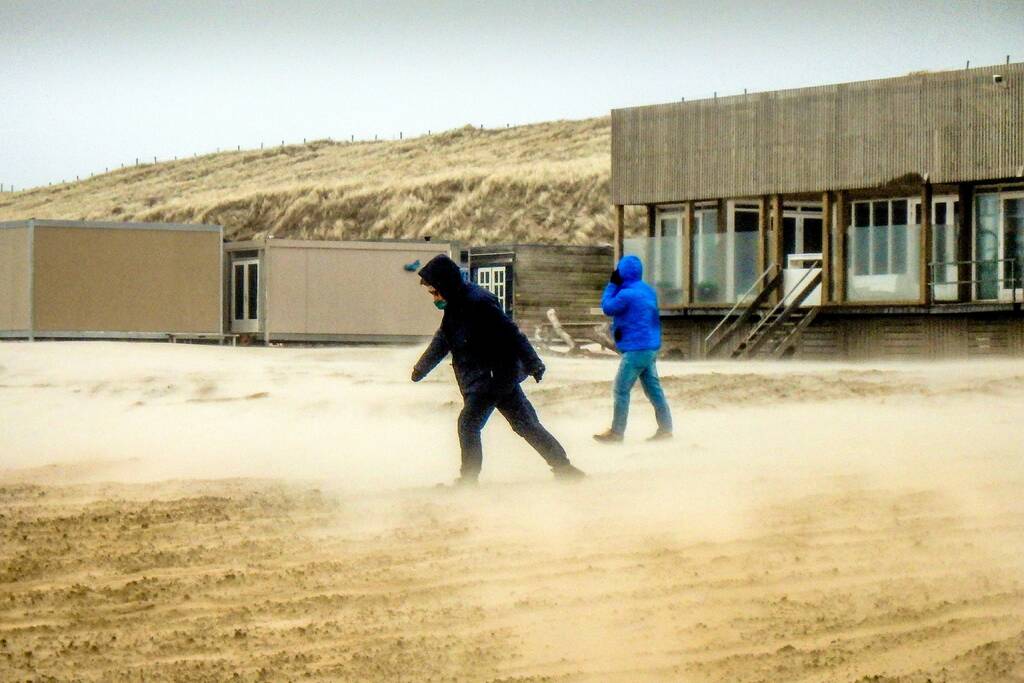 Genieten met windkracht negen aan zee