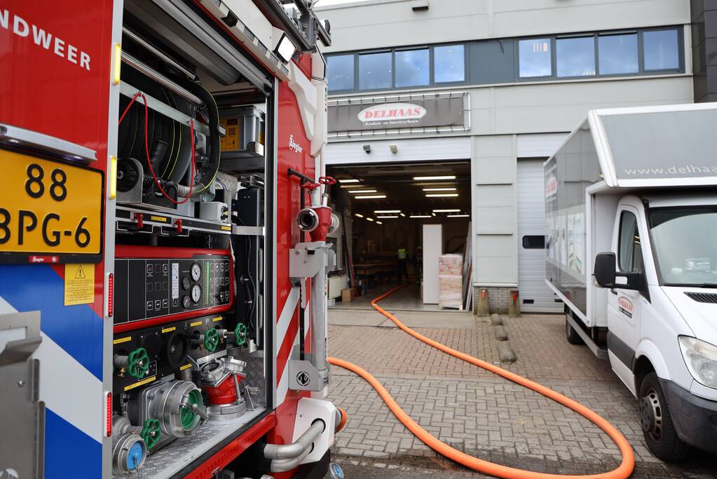 Brand in afzuiginstallatie bij Delhaas Interieurbouw