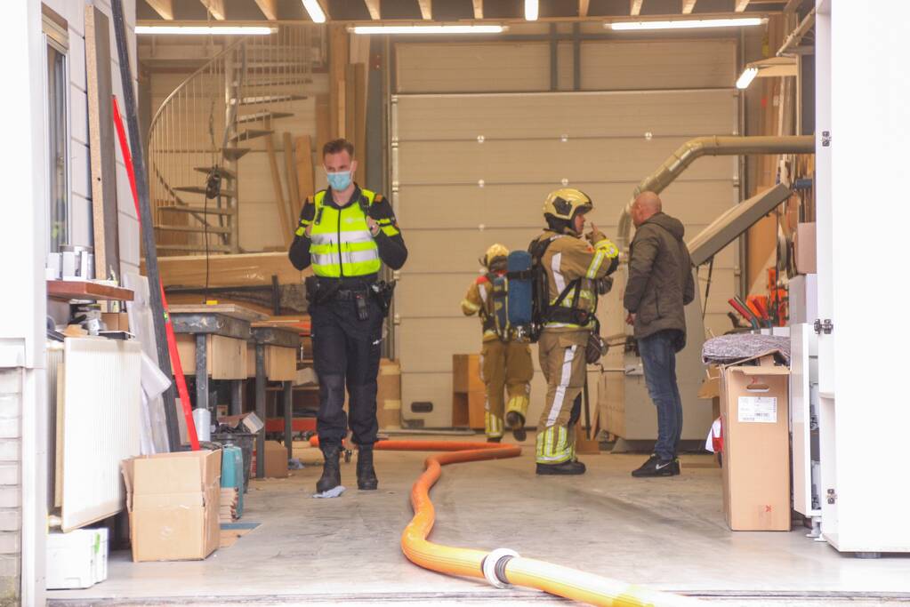 Brand in afzuiginstallatie bij Delhaas Interieurbouw