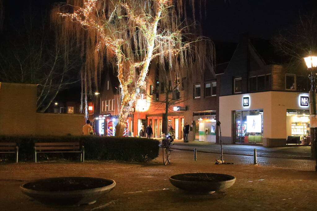 Instabiele boom omgezaagd door brandweer