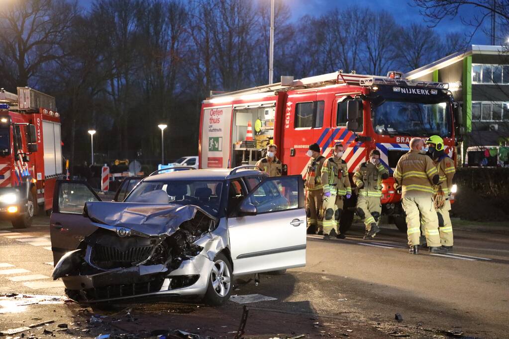 Gewonden bij frontale botsing