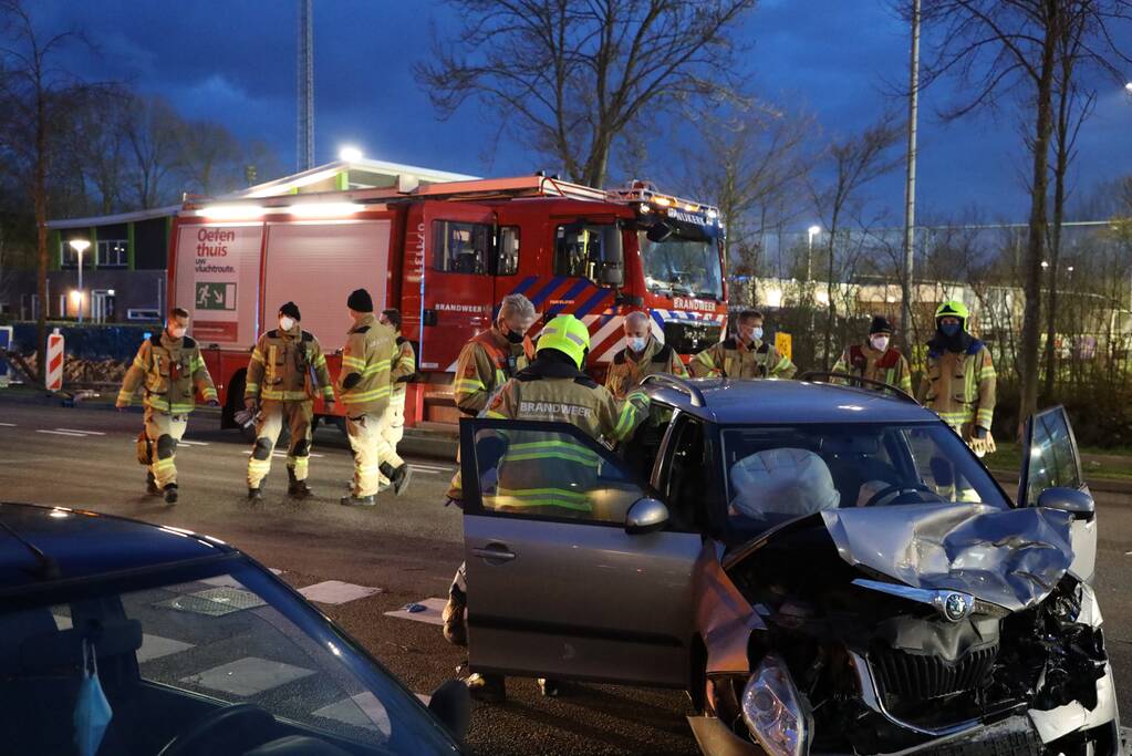 Gewonden bij frontale botsing