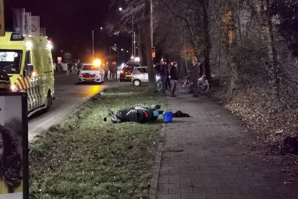 Scooterrijder gewond na eenzijdig ongeval