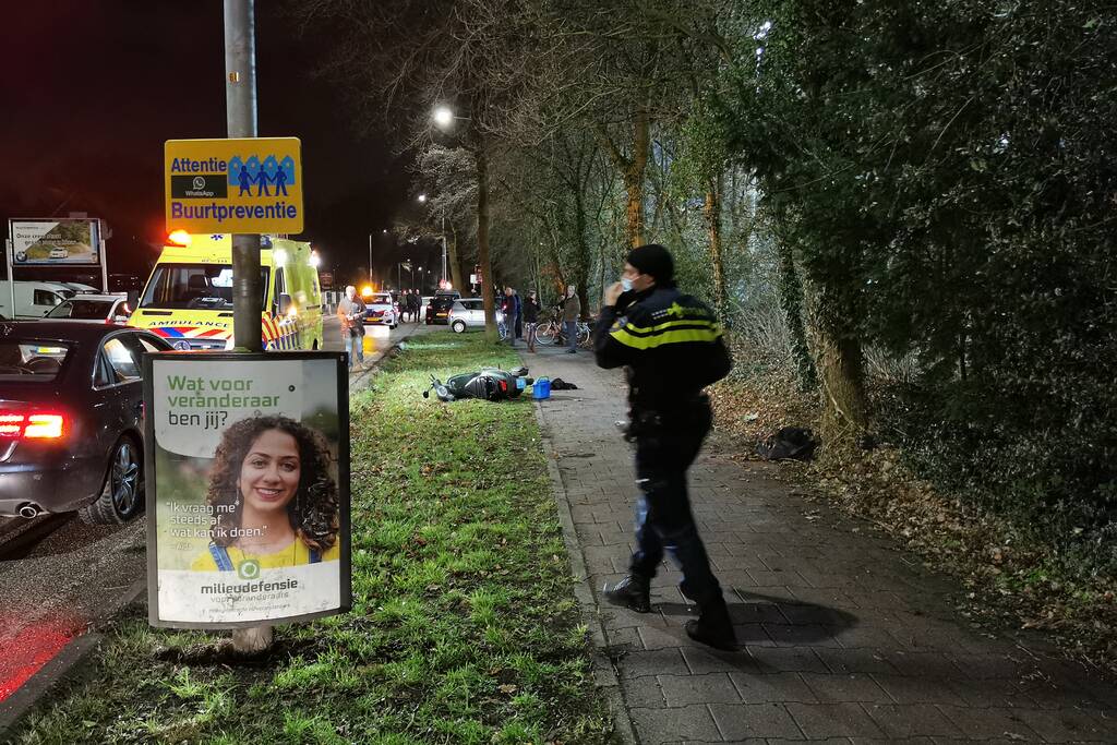 Scooterrijder gewond na eenzijdig ongeval