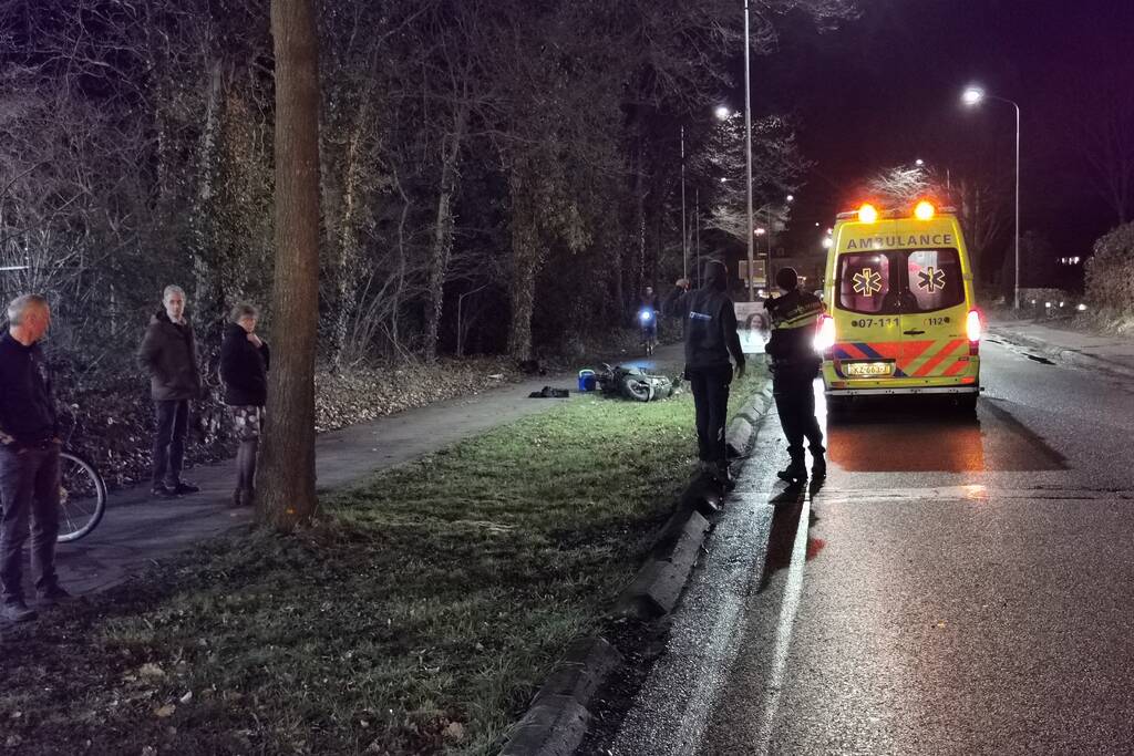 Scooterrijder gewond na eenzijdig ongeval