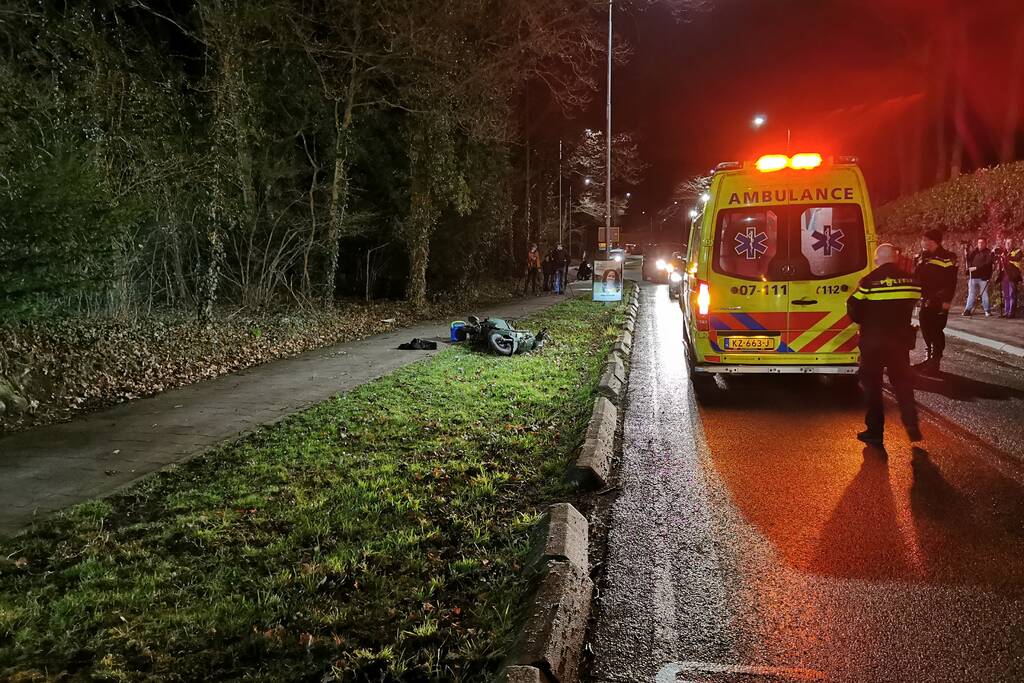 Scooterrijder gewond na eenzijdig ongeval