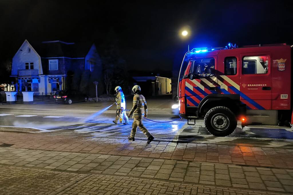 Vrachtwagen veroorzaakt oliespoor