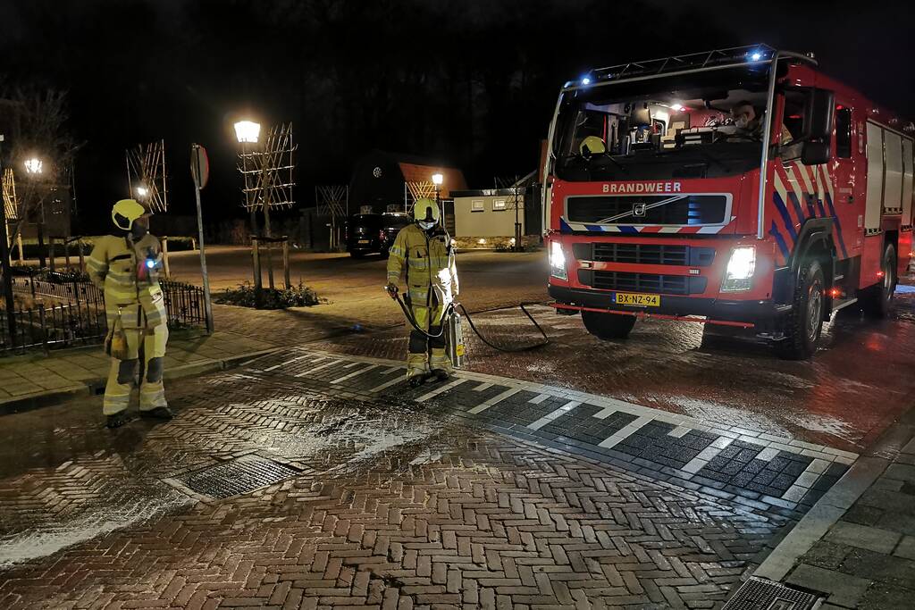 Vrachtwagen veroorzaakt oliespoor