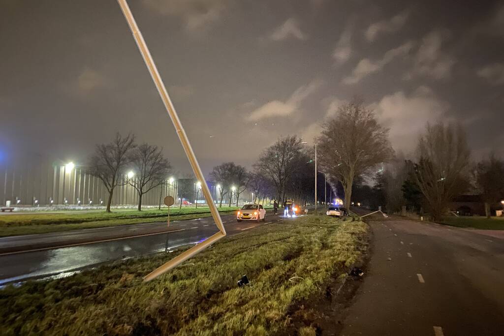 Bestuurder aangehouden na crash tegen boom