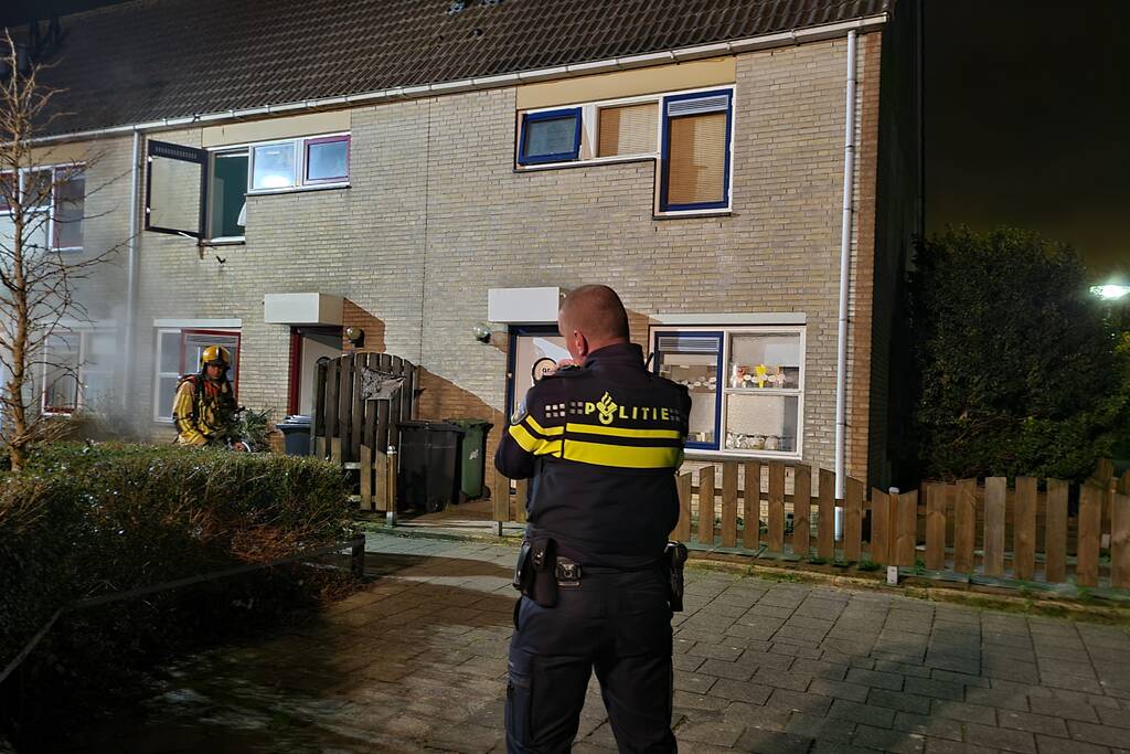Forse rookontwikkeling bij woningbrand