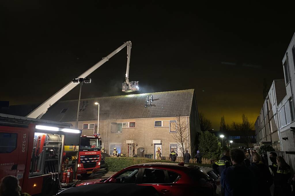 Forse rookontwikkeling bij woningbrand