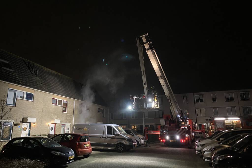 Forse rookontwikkeling bij woningbrand