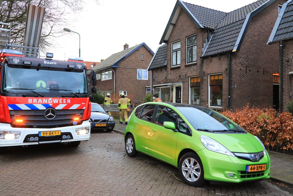 Dakrand beschadigd door harde wind