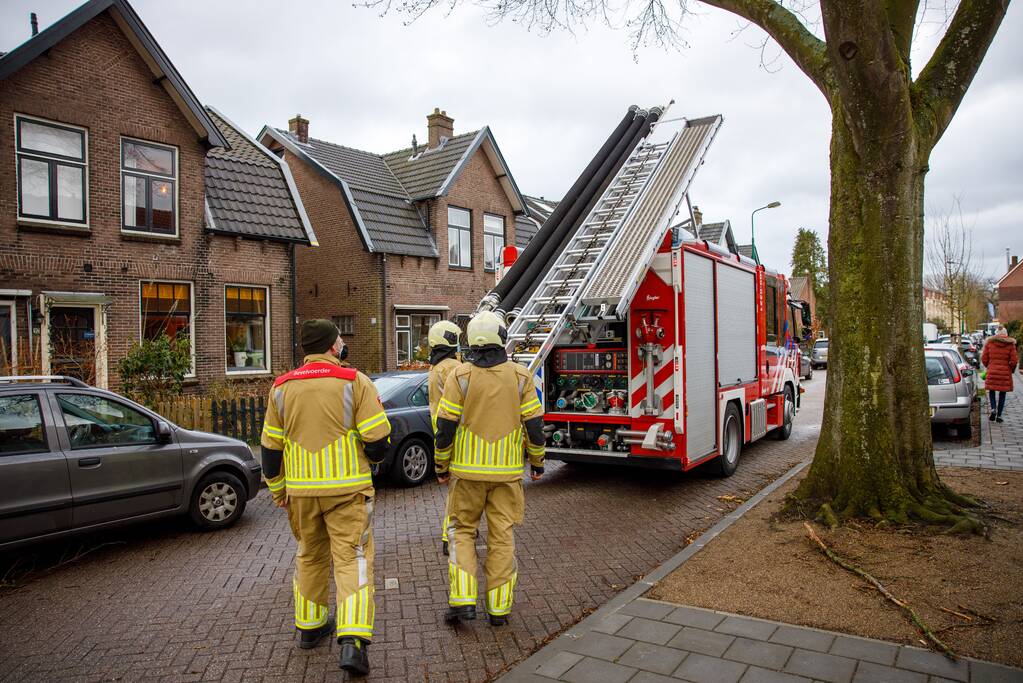 Dakrand beschadigd door harde wind