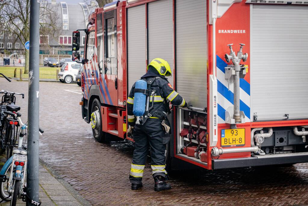 Brand in meterkast van woning