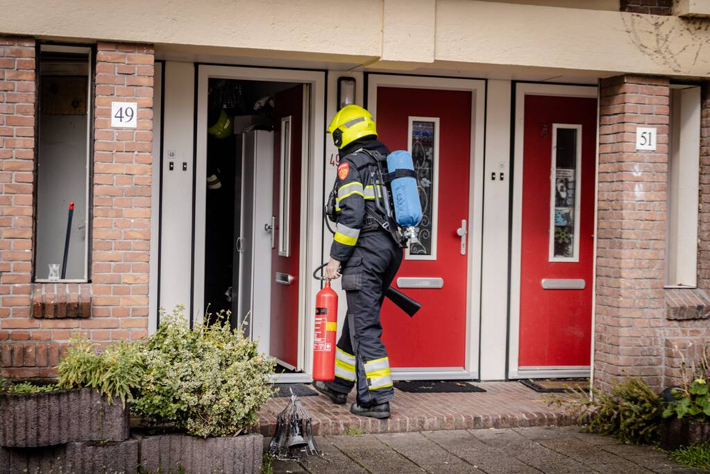 Brand in meterkast van woning