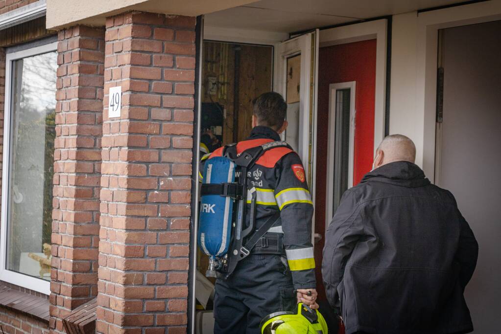 Brand in meterkast van woning
