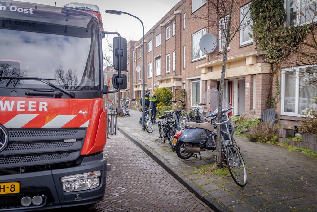 Brand in meterkast van woning