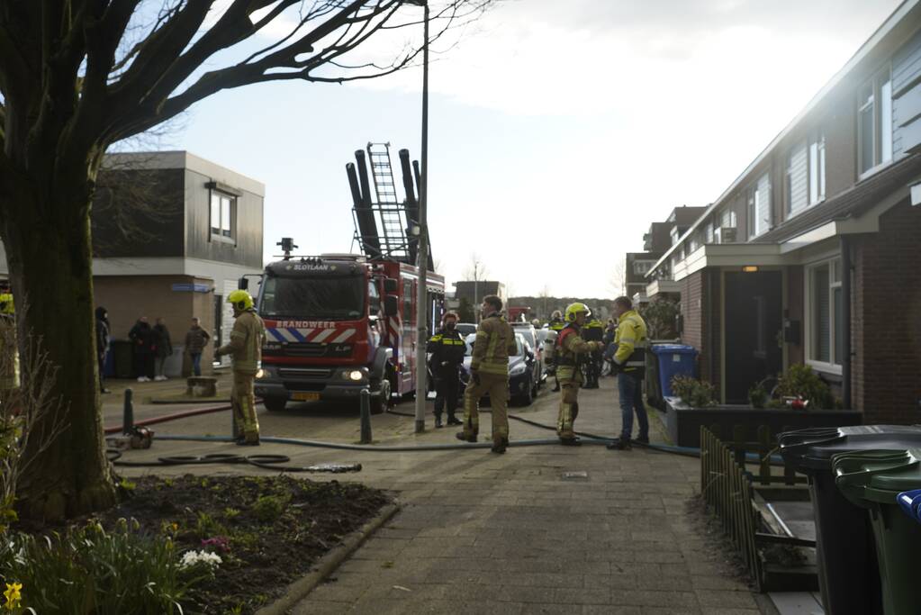 Hevige brand in schuur