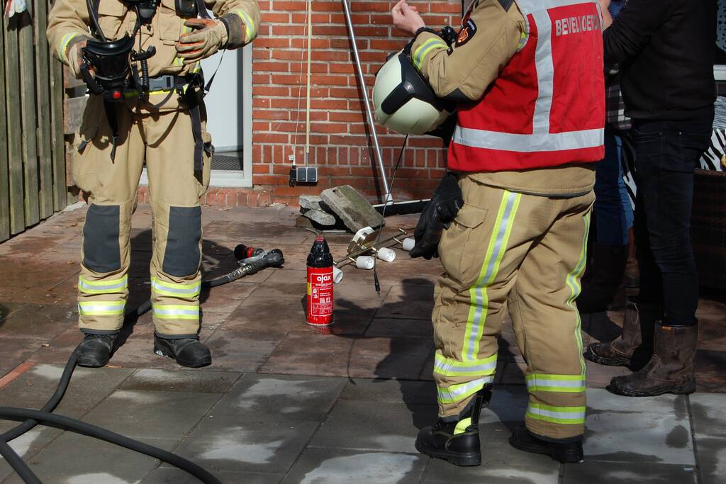 Kortsluiting in lamp veroorzaakt brand