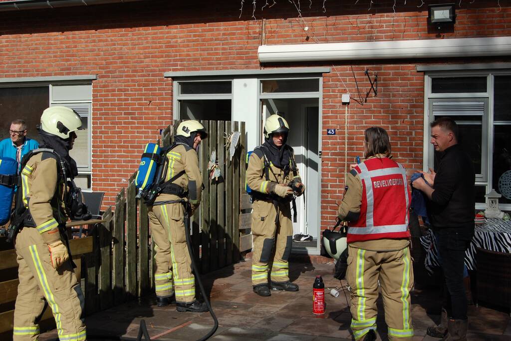 Kortsluiting in lamp veroorzaakt brand