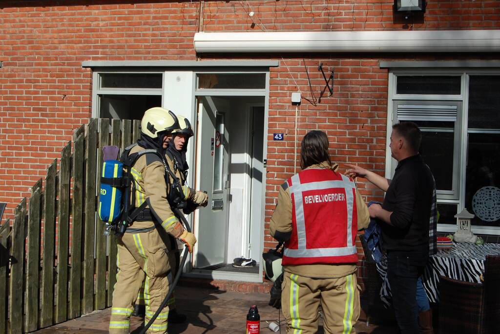 Kortsluiting in lamp veroorzaakt brand