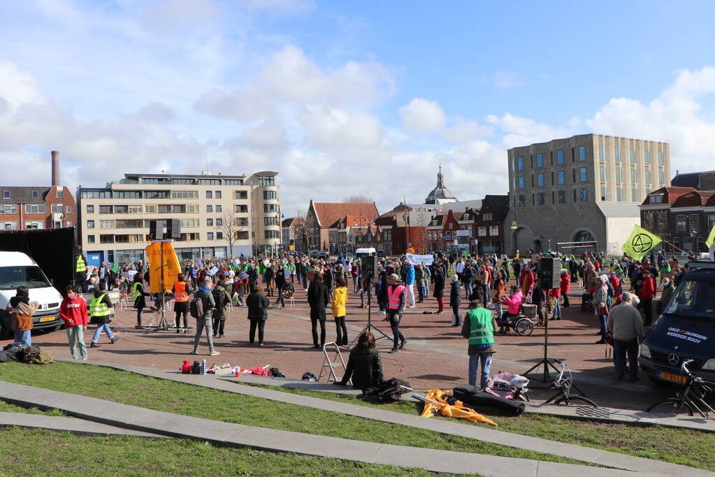 Klimaatdemonstratie trekt veel publiek