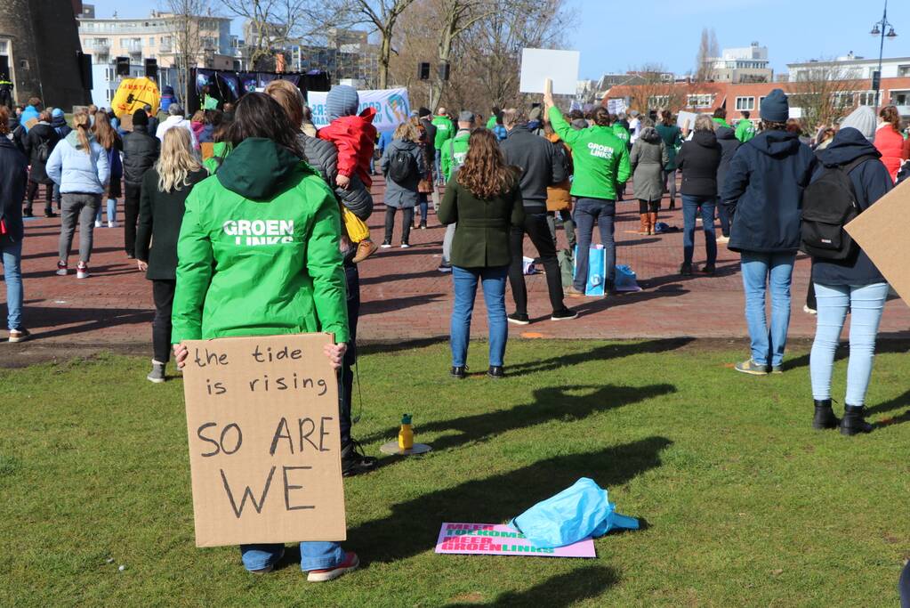 Klimaatdemonstratie trekt veel publiek
