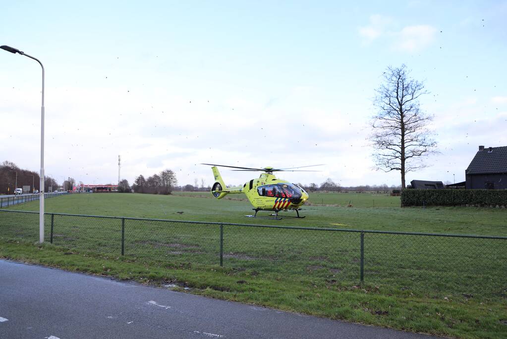 Traumahelikopter ingezet voor incident